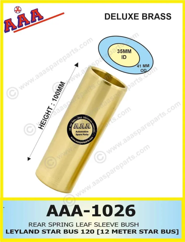 REAR SPRING BUSH STAR BUS 120 (12 meter bus)
