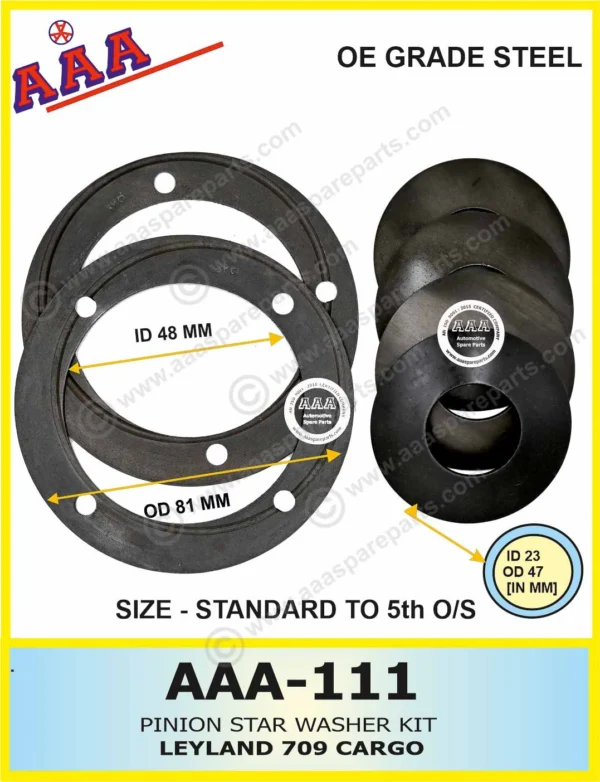 PINION STAR WASHER KIT STANDARD SIZE