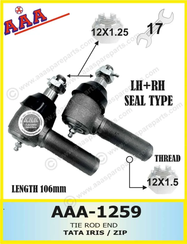 TIE ROD END TATA IRIS ZIP