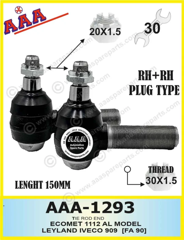 TIE ROD END LEYLAND IVECO 909