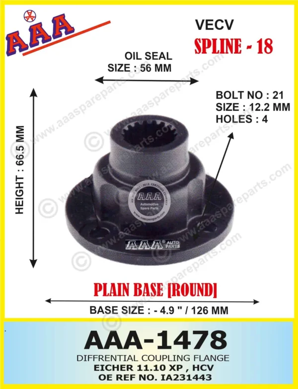 Diff Flange EICHER 11.10 XP / HCV