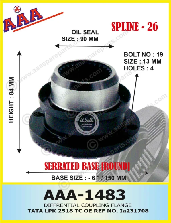 Diff Flange LPK 2518 TC X-SERRATED TYPE