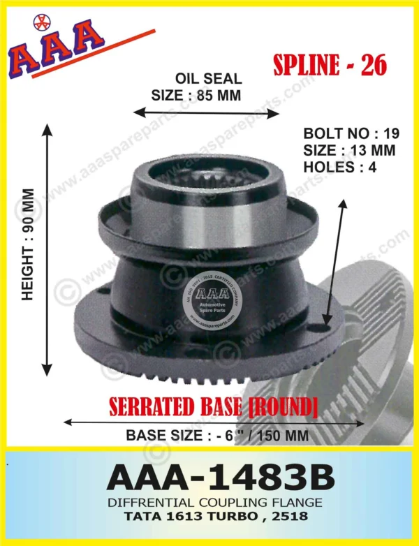 Diff Flange TATA PRIMA LX 2528K TC, PRIMA 4928, LPT 2521, LPTA 1623, PRIMA 4938, PRIMA 3138, LPO 1625 X-SERRATED TYPE