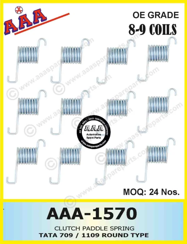 CLUTCH PADDLE SPRING 709/1109 ROUND TYPE [8-9 COILS]