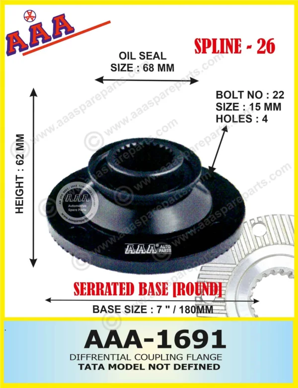Diff Flange TATA X-SERRATED TYPE