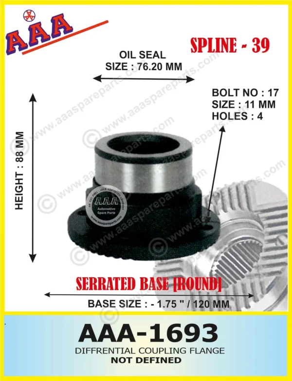 Diff Flange 39 SPLINE, 120, SERRATED X-SERRATED TYPE