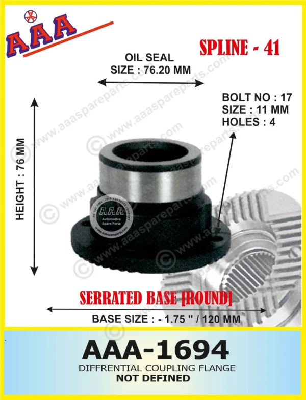 Diff Flange 41 SPLINE, 120, SERRATED X-SERRATED TYPE