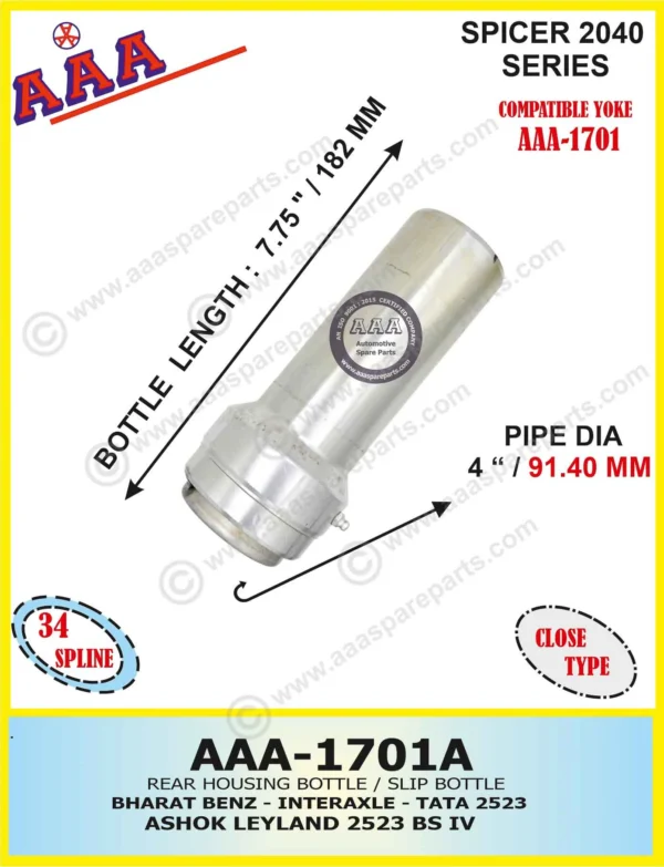 Bottle TATA LPS 4928, 3138, LPK 2528, AL 3119, BHARAT BENZ – 2523,2528, 3128, 4928  (SHORT)