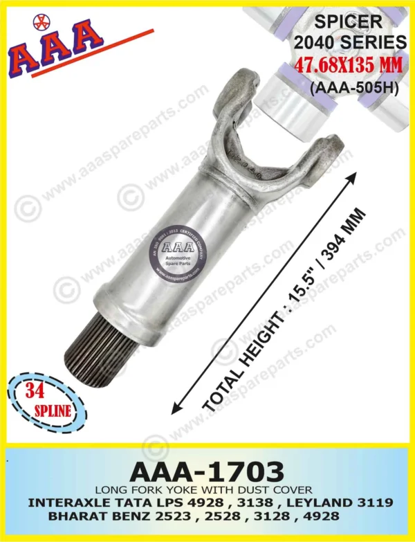 Long Fork TATA LPS 4928, 3138, LPK 2528, AL 3119, BHARAT BENZ – 2523,2528, 3128, 4928