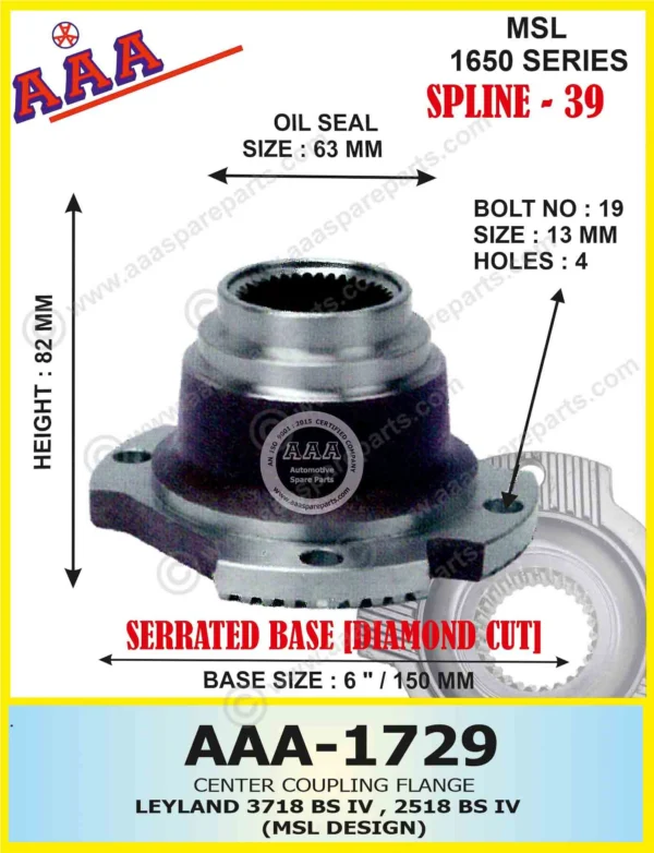 C.F. AL 3718 BSIV, 2518 BSIV (MSL DESIGN) X-SERRATED TYPE