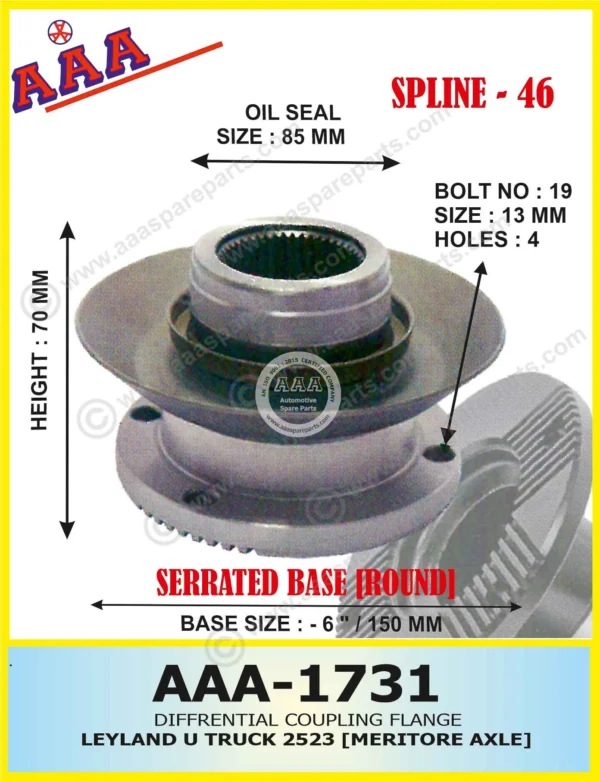 Diff Flange LEYLAND U-TRUCK 2523 X-SERRATED TYPE