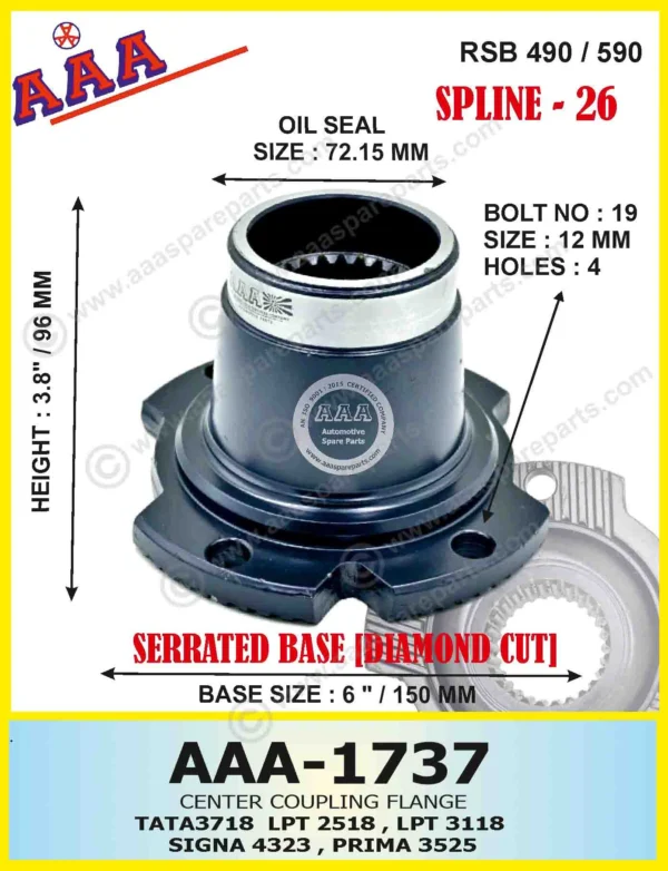 C.F. TATA 3118 / 3116 / 2518 DIAMOND CUT DESIGN X-SERRATED TYPE