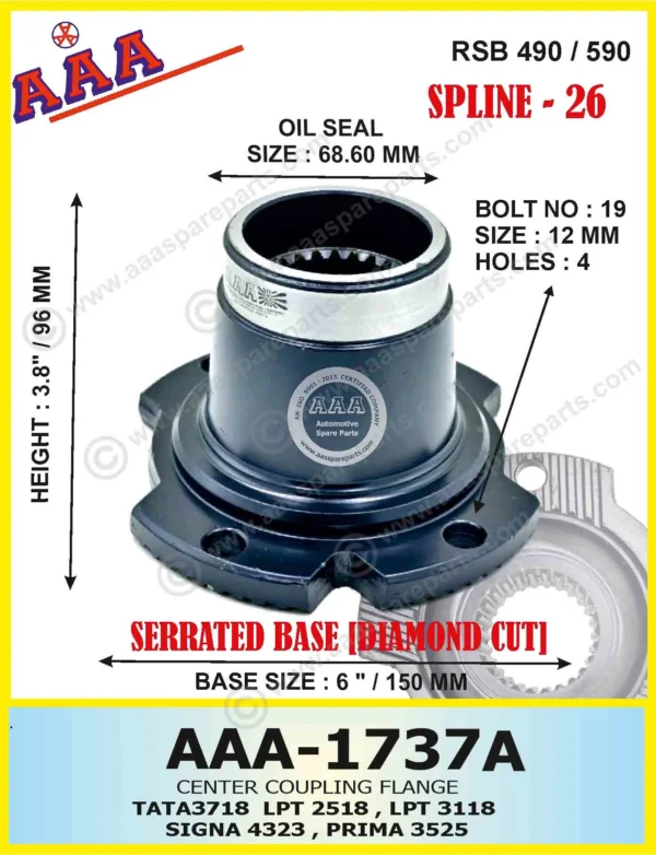 C.F. TATA 3118 / 3116 / 2518 DIAMOND CUT DESIGN X-SERRATED TYPE
