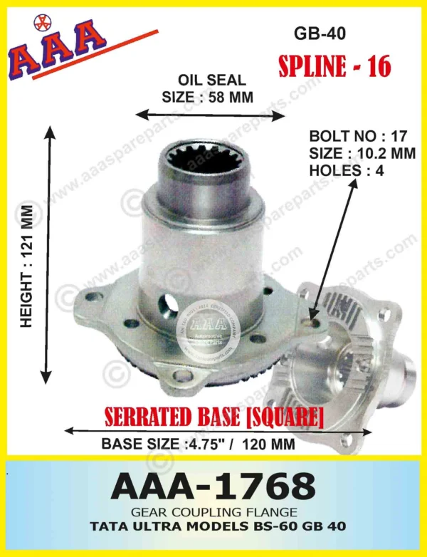Gear Flange TATA ULTRA MODEL – BS – 6   X-SERRATED TYPE