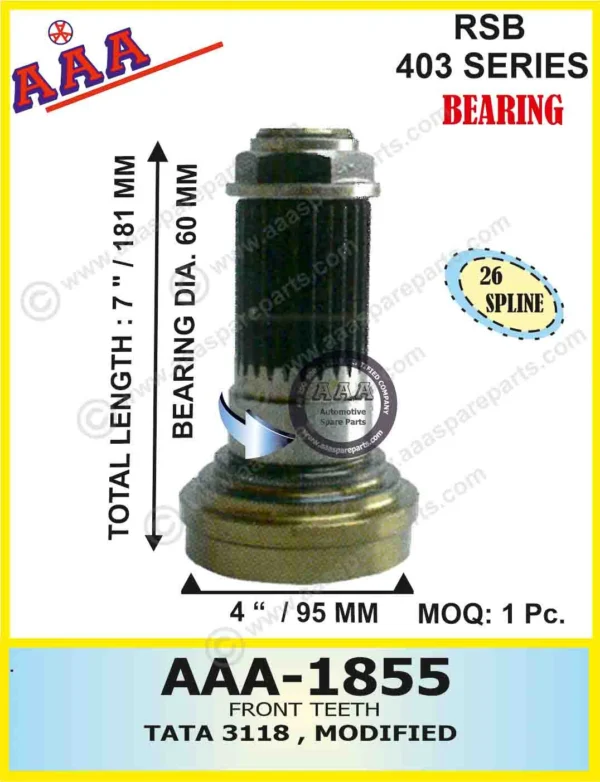 F.T. TATA 3118 MODIFIED (60 MM BEARING DIA.)