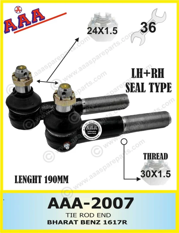 TIE ROD END BHARAT BENZ 1617R  [BIG]