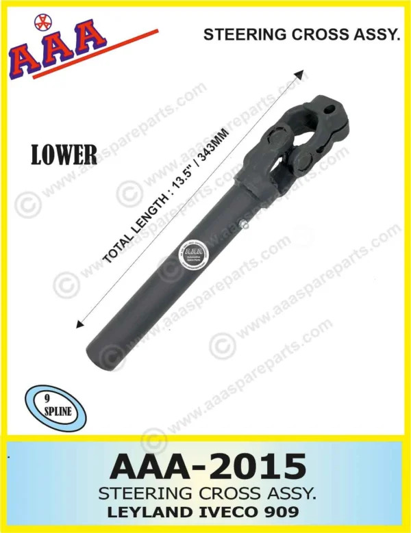 STEERING CROSS ASSY. LEYLAND IVECO 909 NEW MODEL  WITH 9 SPLINE SHAFT PIPE