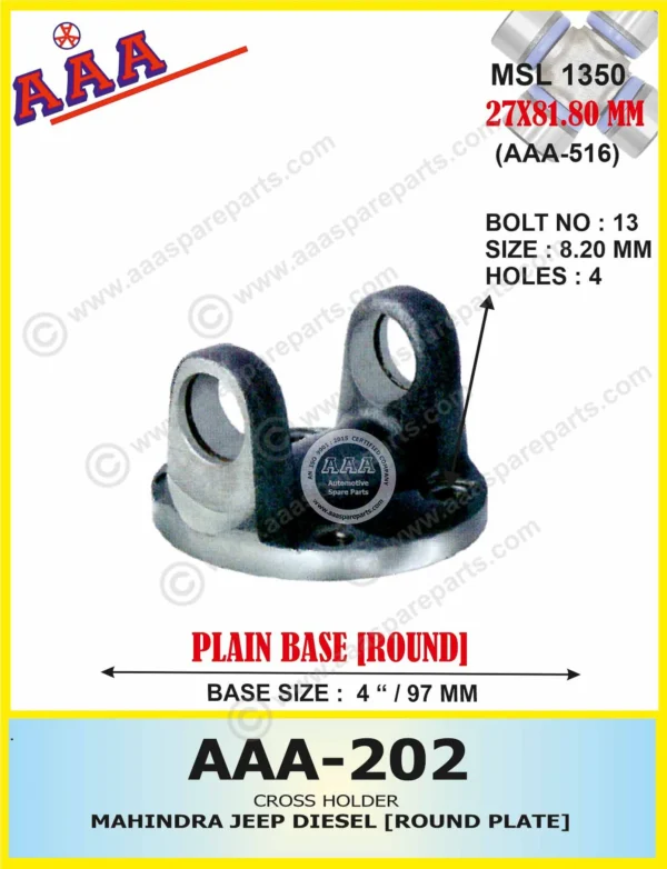 C.H MAHINDRA JEEP DIESEL (ROUND PLATE)