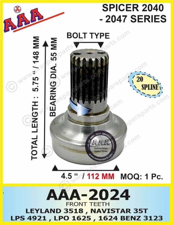 F.T. LPK 3128,LPK 3123, LPT 3721,3723, 3718, AL 3123,2523,3123 (112 MM)  BOLT TYPE