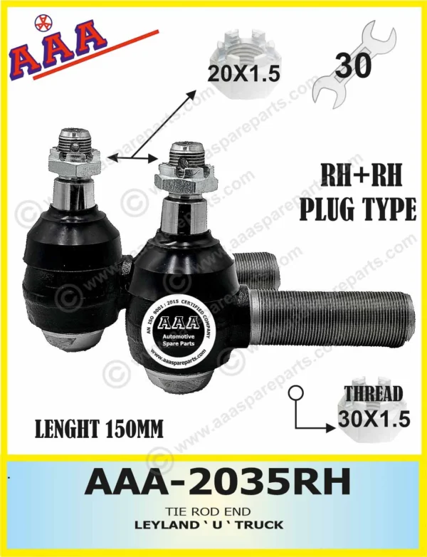 TIE ROD END LEYLAND U-TRUCK RH+RH