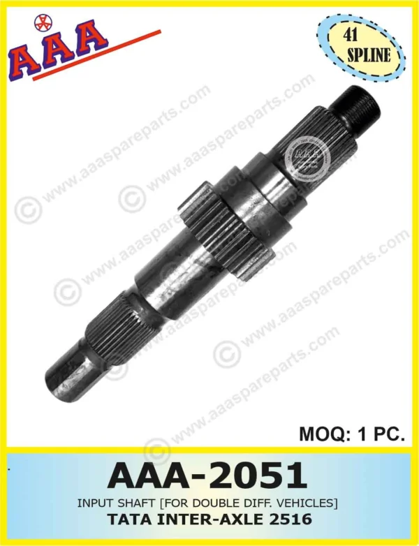 INTER-AXLE INPUT SHAFT TATA 2516 41 SPLINE