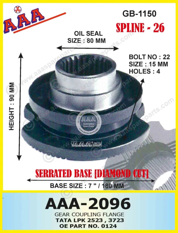 Gear Flange TATA LPK 2523, 3723  X-SERRATED TYPE