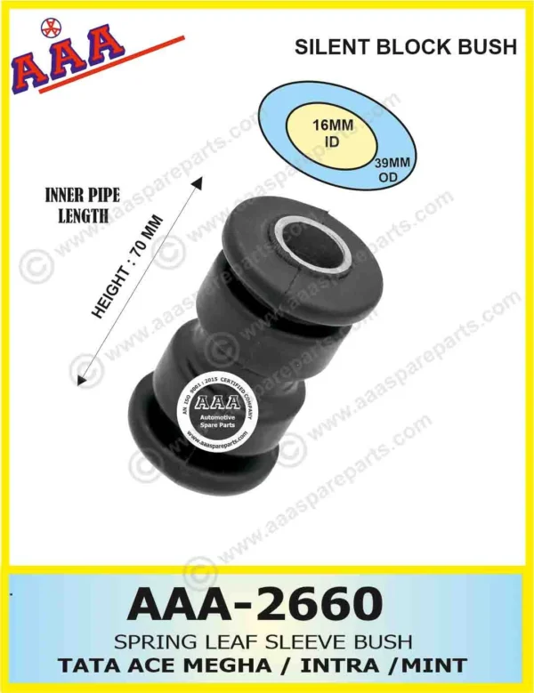 SILENT BLOCK BUSHES -TATA ACE MEGA / INTRA