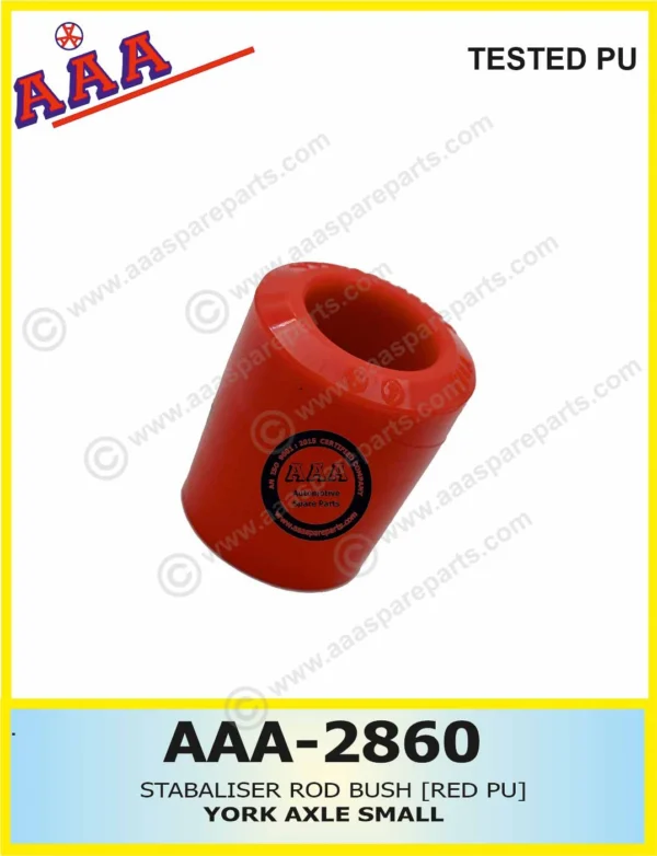 YORK AXLE STABALISER ROD BUSH [RED PU] SMALL