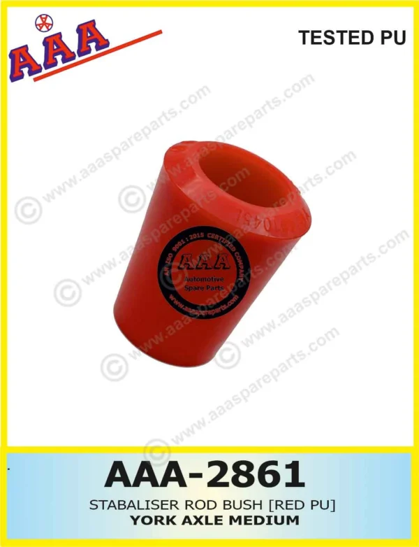 YORK AXLE STABALISER ROD BUSH [RED PU] MEDIUM