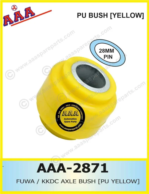 FUWA/KKDC AXLE STABALISER ROD BUSH [PU WITH STEEL PIPE] [RED/YELLOW]