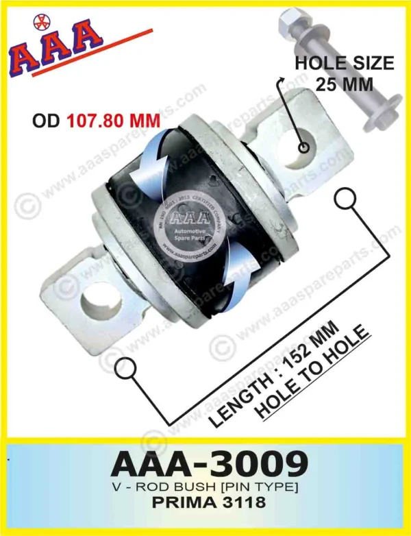V-ROD BUSH [PIN TYPE] TATA SIGNA OD – 107.80MM
