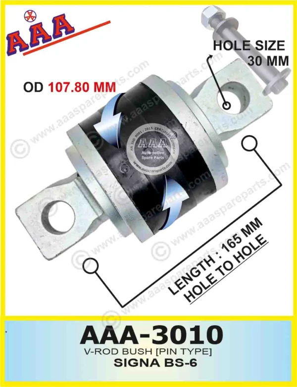 V-ROD BUSH [PIN TYPE] TATA SIGNA BS6 OD – 107.80MM