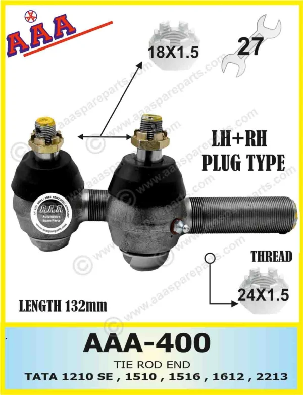 TIE ROD END TATA 1210/ 1312/ 1510/ 1516/ 1612/ 1109/ 2213/ 2416TURBO