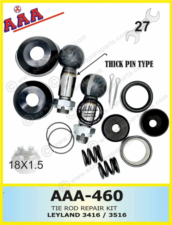 TIE ROD REPAIR KIT LEYLAND 2515 / 3416 / 3516 TATA 2416 /  2515EX.