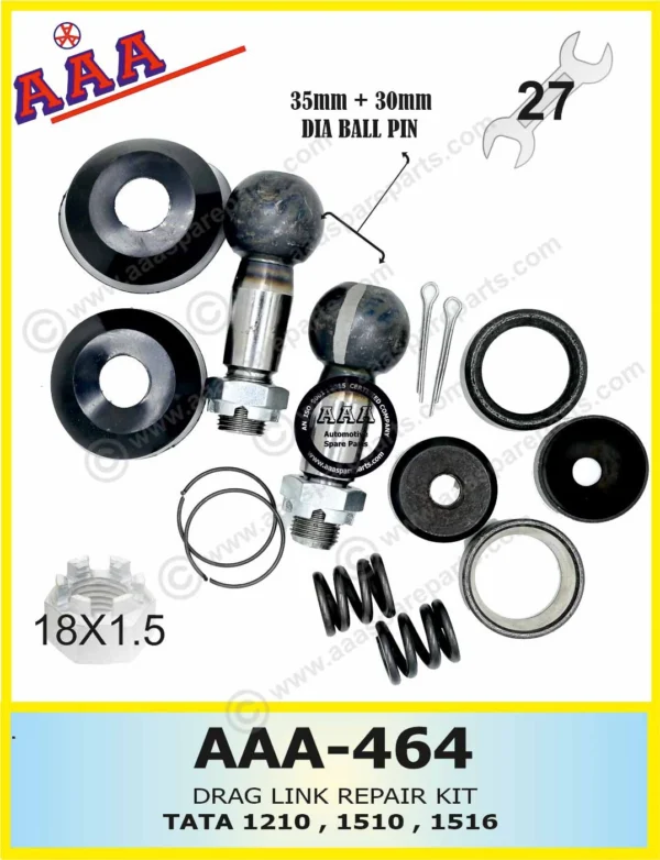 DRAG LINK REPAIR KIT TATA 1210 / 1510 / 1516 / 1612 BIG+SMALL GOLI