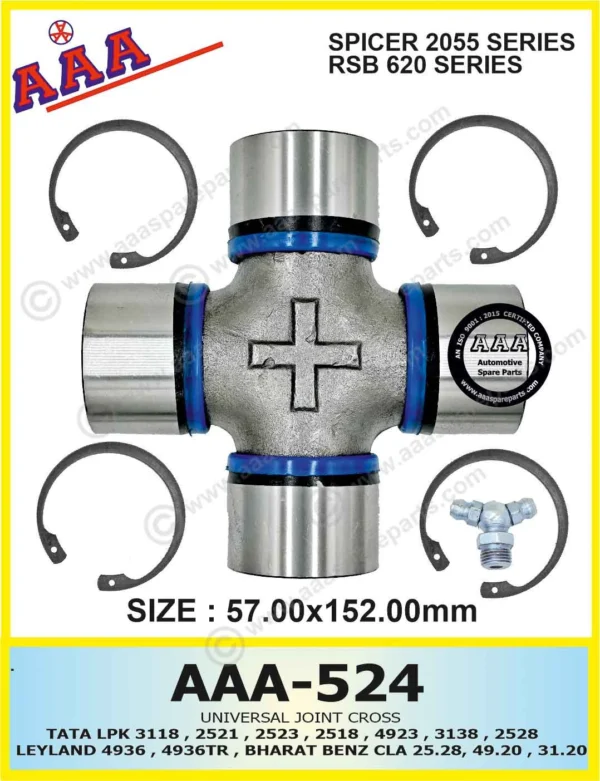 UNIVERSAL JOINT CROSS-TATA LPK 3118/2523 RSB620 / SPR2055