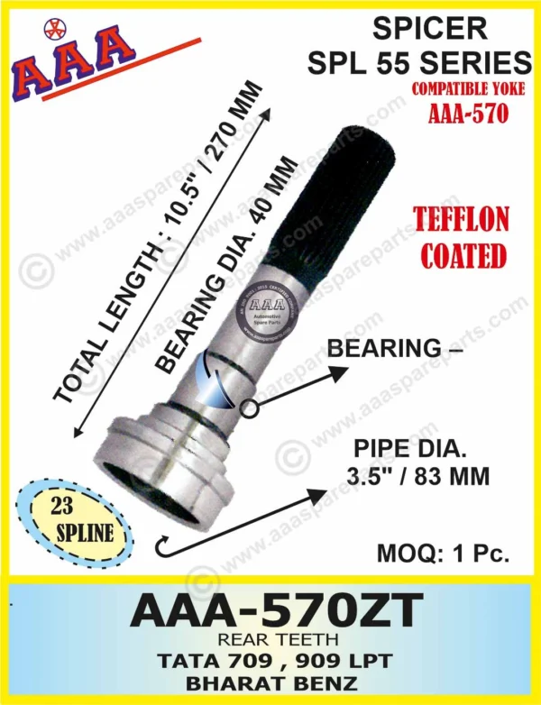 R.T. TATA 709 / 909 LPTBHARAT BENZ BEARING DIA 40MM TEFFLON COATED