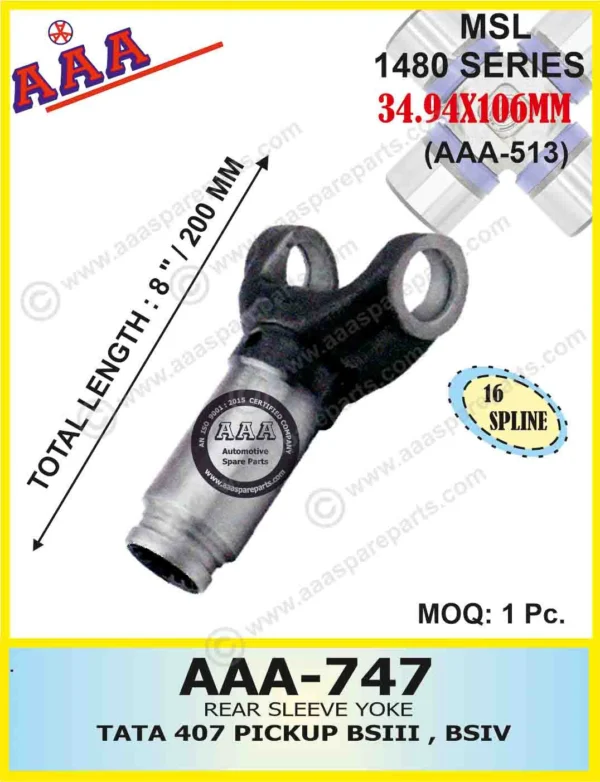 S.Y. TATA 407 PICK UP BSIII / TATA 709 LPT, EURO II