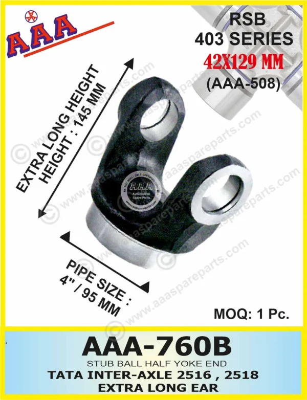 H.Y. INTERAXLE -TATA 2516 / 2518 (EXTRA LONG EAR)