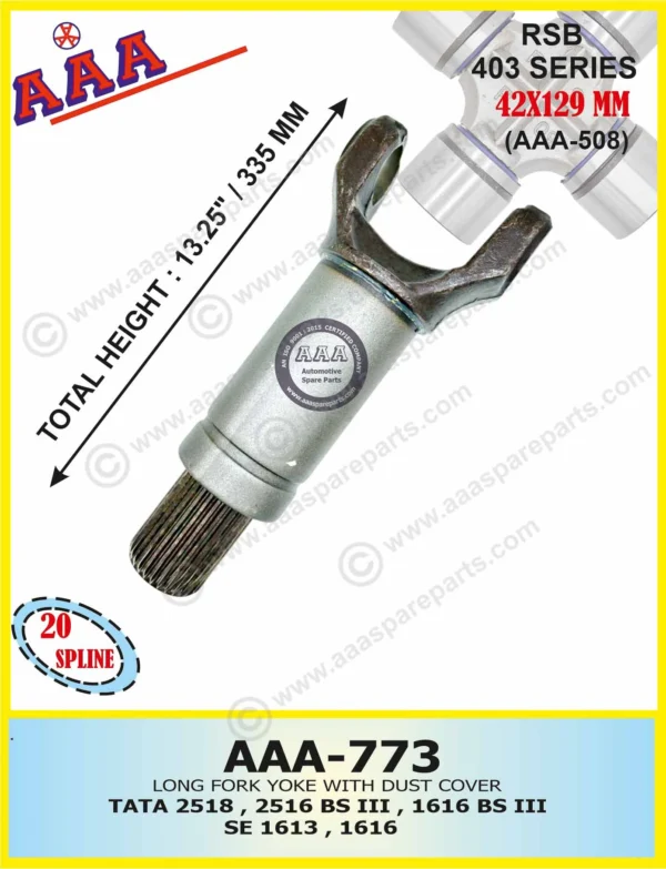 Long Fork TATA, 2516 / 2518 / 1616 BSIII (WITH DUST COVER & OIL SEAL)