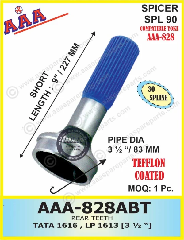 R.T. TATA 1616 / LP 1613, LEYLAND 3516 / 3015 (THIN SPLINE) – SMALL TEFFLON COATED