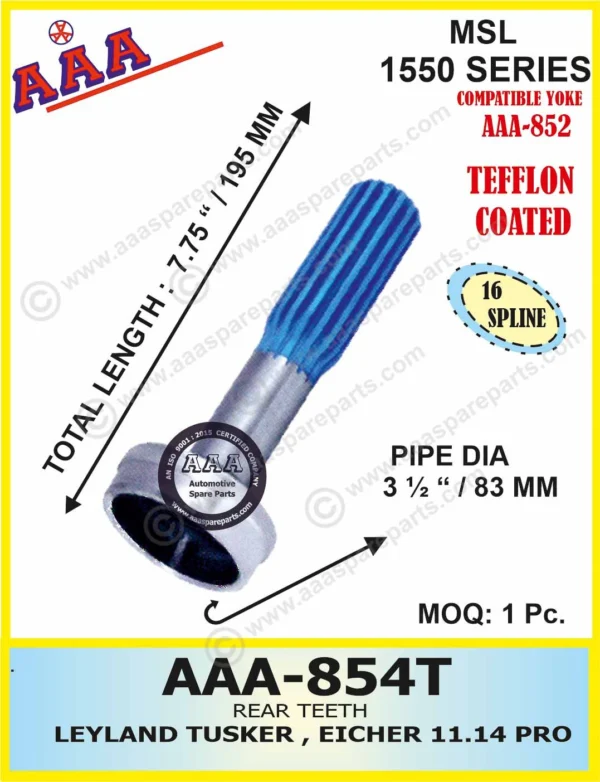 R.T. EICHER 11.10 XP, LEYLAND TUSKER (3.5″) TEFFLON COATED