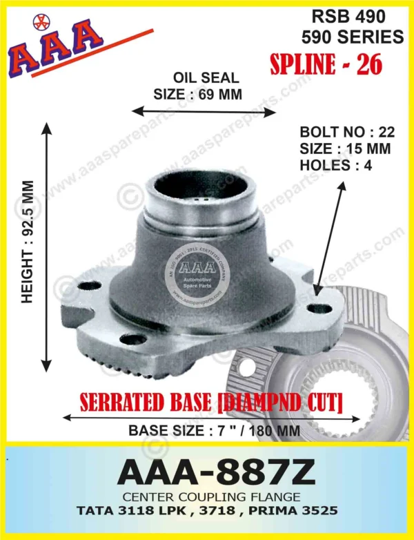 C.F. TATA 3118 LPK, 3718 DIAMOND CUT DESIGN X-SERRATED TYPE