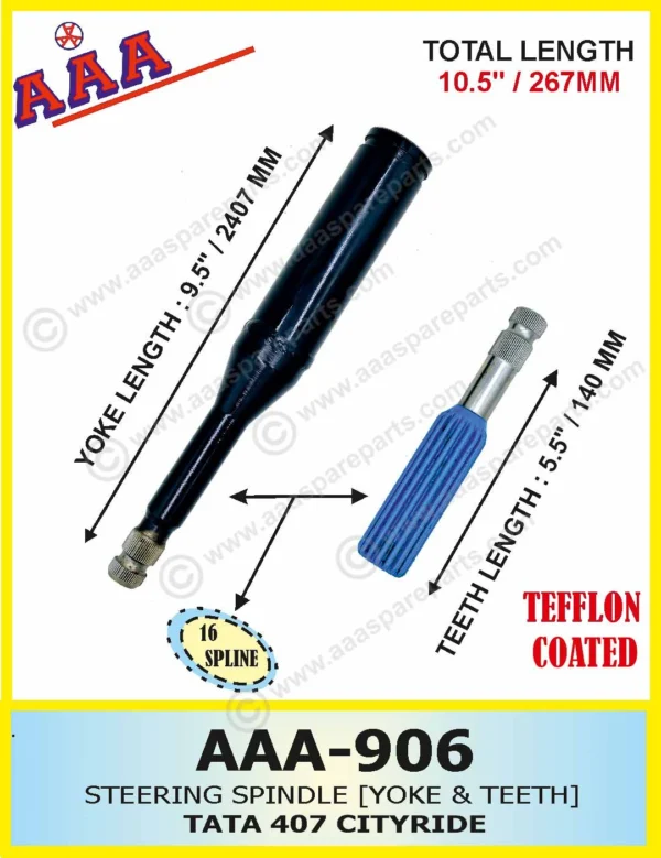 STEERING SPINDLE YOKE & TEETH TATA 407 CITY RIDE